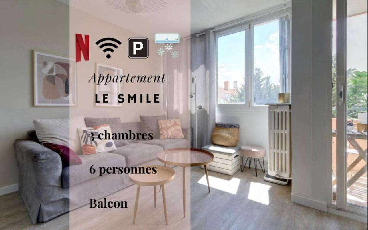 Le Smile - 3 Bedrooms - 8Pers - Parking - Centre Gare Montpellier Zewnętrze zdjęcie